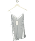 ZARA Sheer Blue Chiffon Cami Top UK S