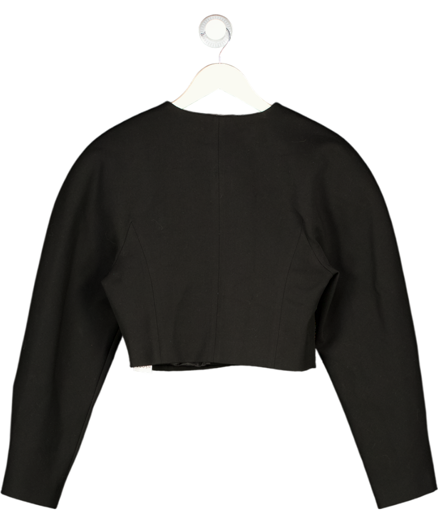 COOSH Black Cropped Blazer With Shoulder Pads UK M/L