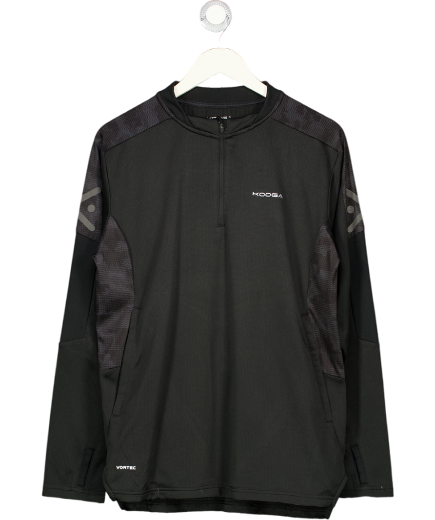 KOOGA Black Quarter Zip Top UK M
