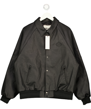 The Couture Club Black Embossed Bomber Jacket UK L