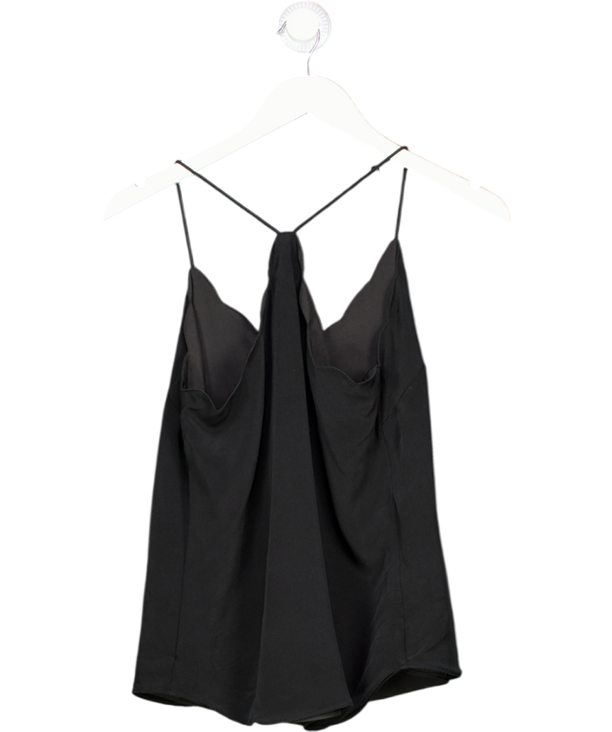 J.Crew Black Scalloped Cami Top UK S