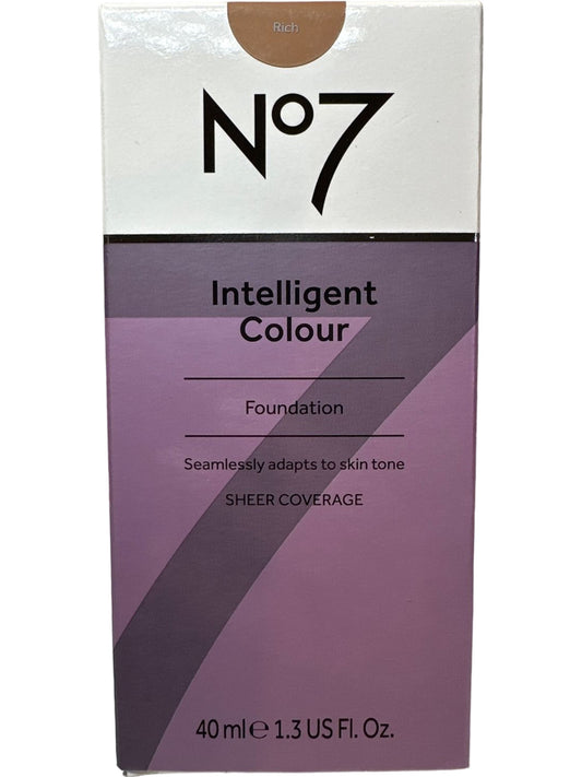 No7 Intelligent Colour Foundation Sheer Coverage Rich  40ml