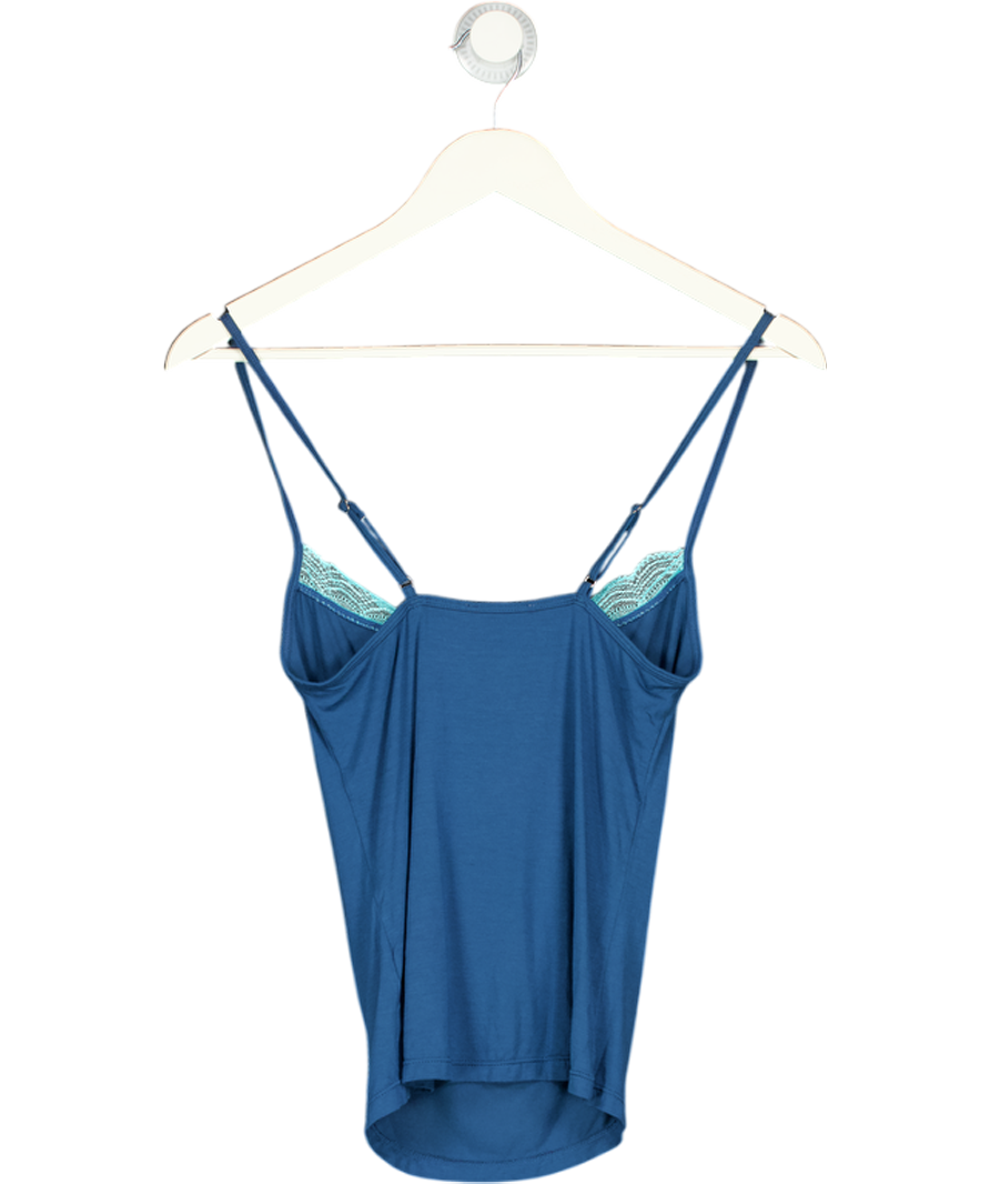 Stripe & Stare Blue Square Lace Cami UK S