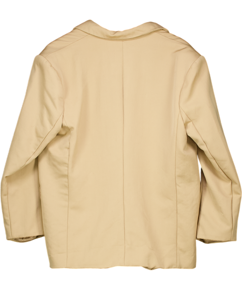 ANINE BING Camel Beige 100% Wool Blazer UK M