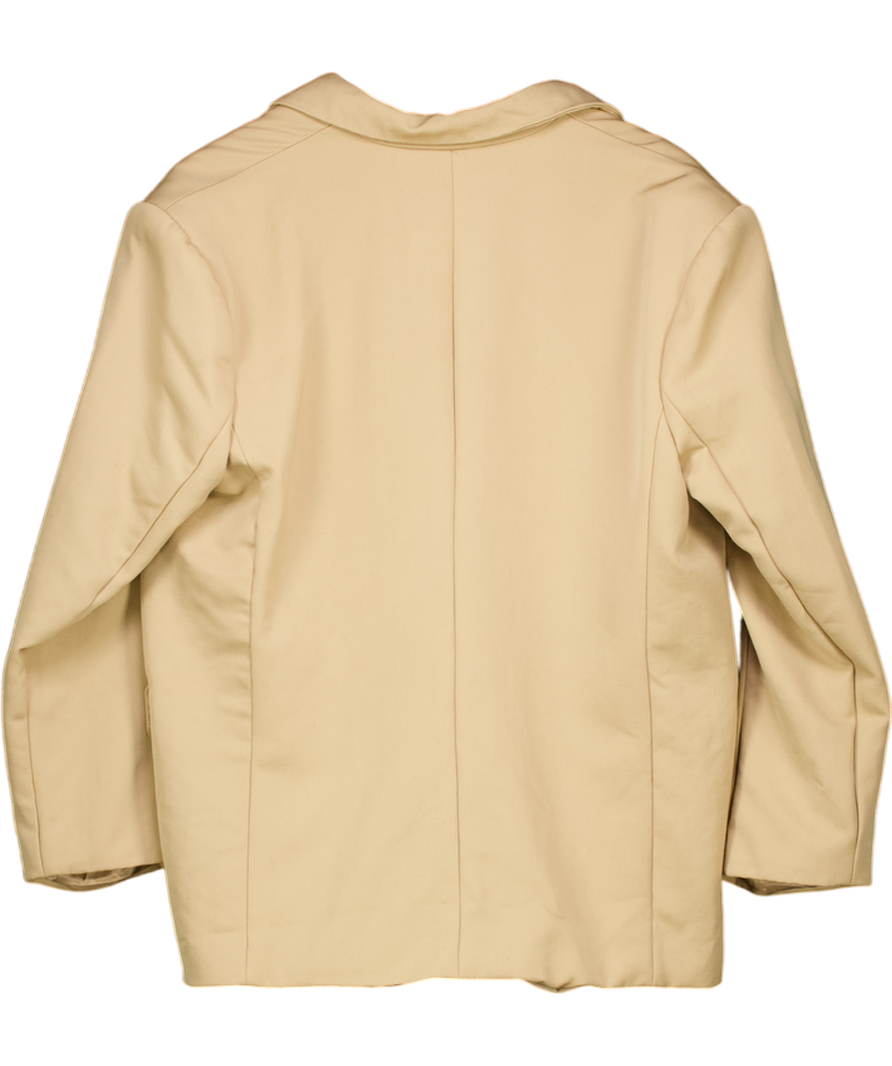 ANINE BING Camel Beige 100% Wool Blazer UK M