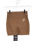 gymshark Brown Vital Shorts UK XS