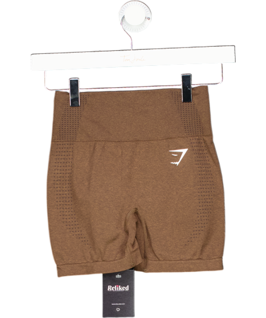 gymshark Brown Vital Shorts UK XS