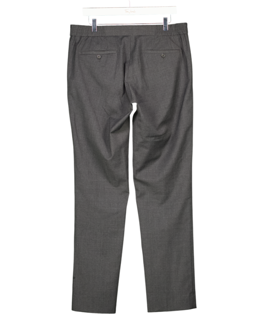 SANDRO Charcoal Grey Virgin Wool Trousers Sz42 UK L