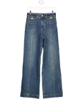 FABRIQUE X Rebekka Bach Blue Stella Double Pocket Distressed Washed Jeans UK XS