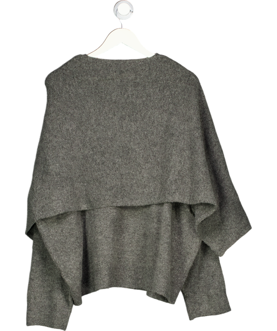 JDY Grey Scarf Detail Knitted Jumper UK XXXL