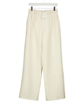 DE SAVARY LONDON Cream Wool Suit Trousers UK S