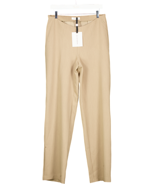 maniere de voir Beige Curved Waist Tailored Trousers UK 12
