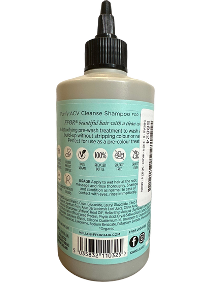 FFOER Detoxifying Pre-Wash Treatment ACV Cleanse Shampoo 300ml