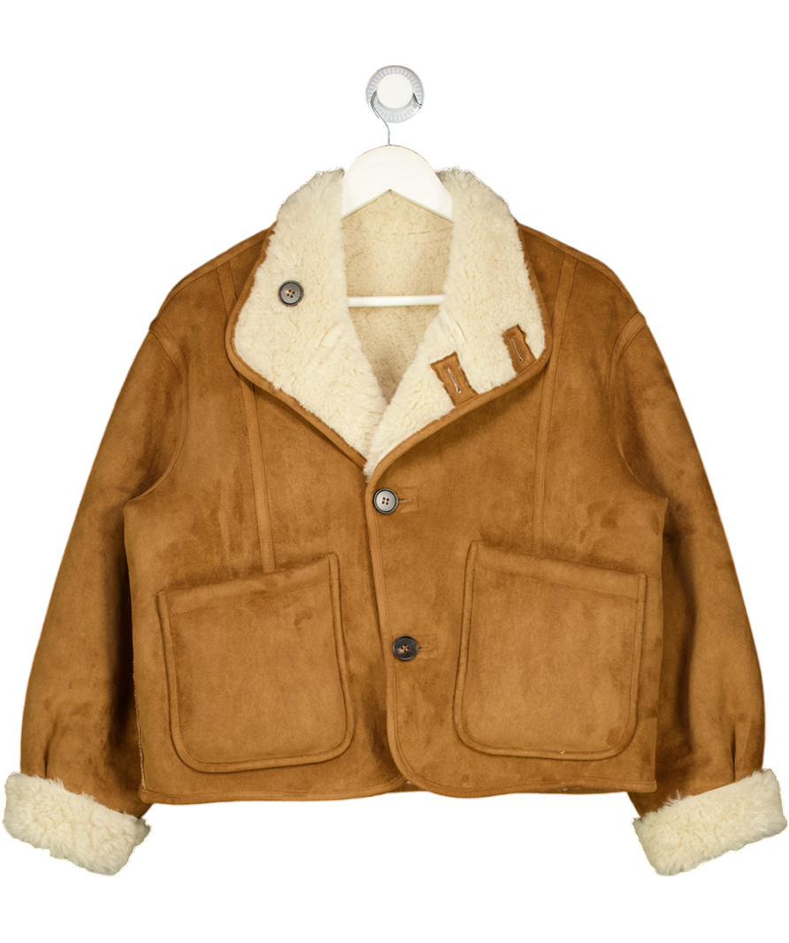 ZARA Beige Reversible Double-faced Jacket UK S