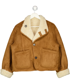 ZARA Beige Reversible Double-faced Jacket UK S