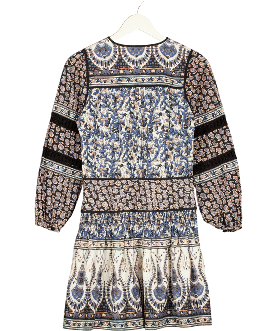 Sea New York Multicoloured Cotton Long Sleeve Print Dress Us2 UK 6