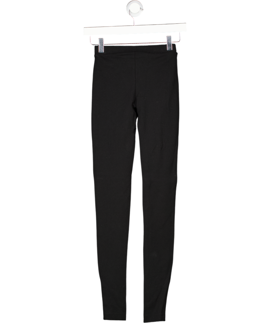 Totême Black Zip High-rise Leggings UK XXS