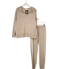 The White Company 2-piece Beige Wool / Cashmere Blend Hooded Knit (uk M) And Lounge Pants UK XS