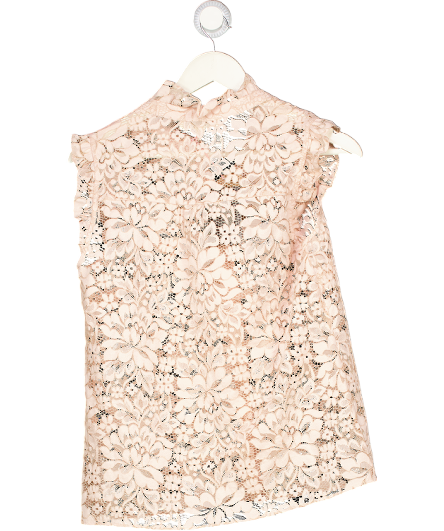 BODEN Isabel Sleeveless Lace Top Pale Pink UK 8