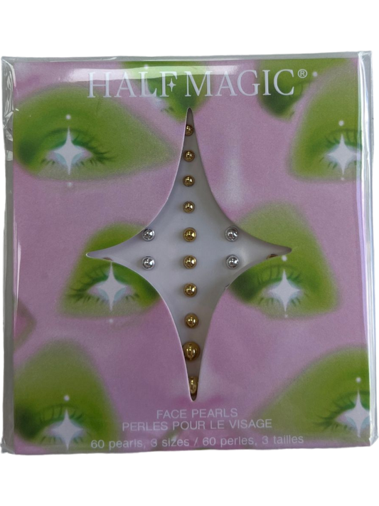HALF MAGIC Bold Metallic Self-Adhesive Face Pearls