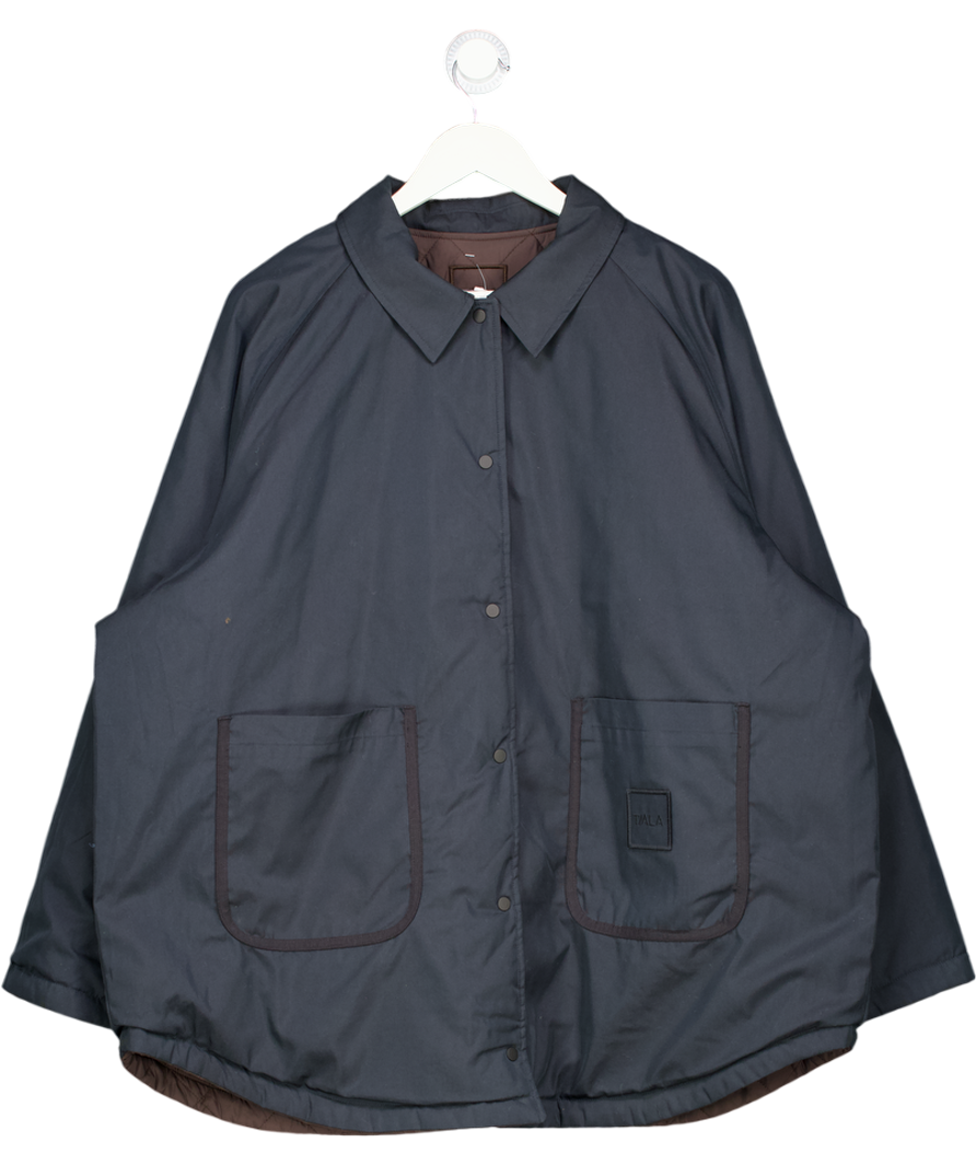 T/ALA Blue Quilted Reversible Barn Jacket - Dark Moss / Black UK L/XL