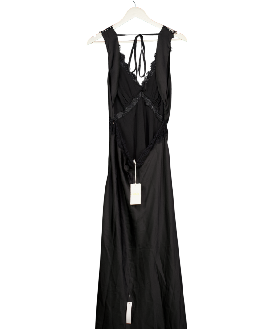 OMNES Aurelia Dress In Black UK 14