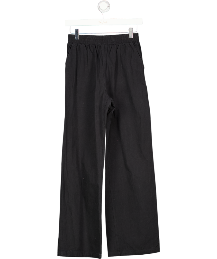 Adanola Black Cotton Pull On Pants UK S