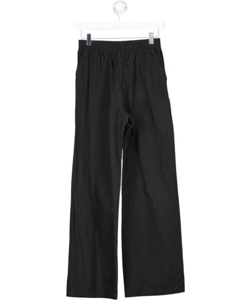 Adanola Black Cotton Pull On Pants UK S