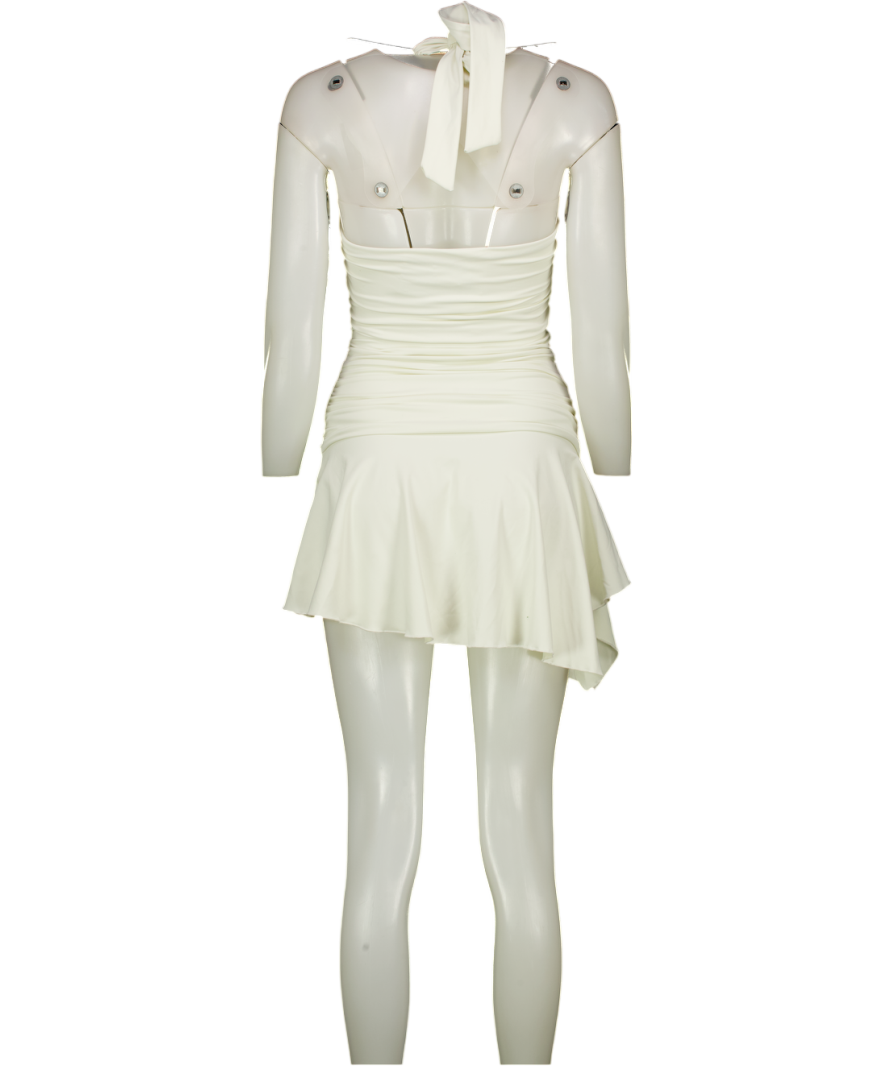 Mars the Label Cream Halter Neck Mini Dress UK 8