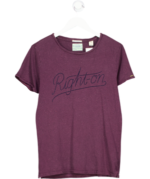 Scotch & Soda Red 'right - On' T-shirt UK S