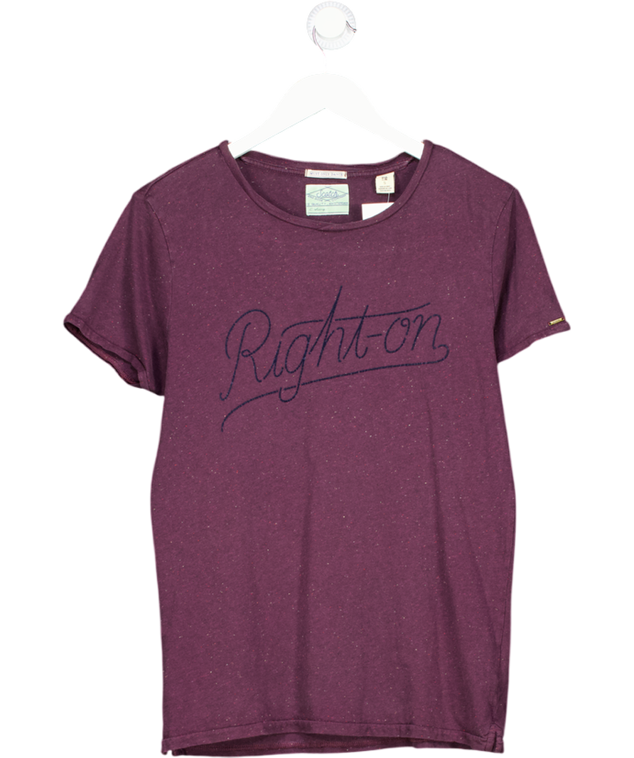 Scotch & Soda Red 'right - On' T-shirt UK S