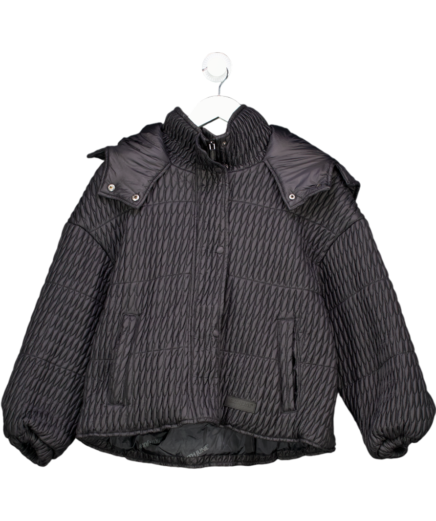 Sixth June Black Iridescent Oversized Jacket UK S