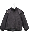 Sixth June Black Iridescent Oversized Jacket UK S