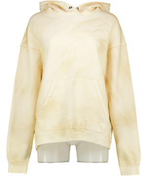 FREE PEOPLE "We The Free Your Favorite" Butter Yellow Washed Hoodie UK XS