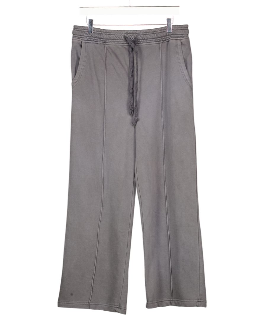ANTHROPOLOGIE Daily Practice Grey Straight Leg Joggers UK M