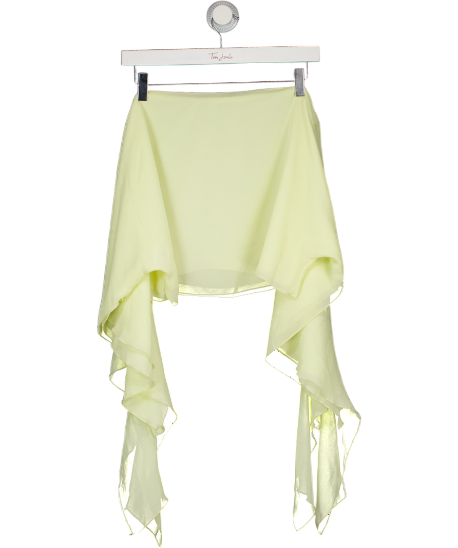 White Fox Lemon Yellow Static Heart Top UK S