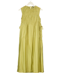THREADBARE Green Ruched Drawstring Midi Dress UK 8
