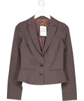 REISS Brown Pinstripe Blazer UK 10