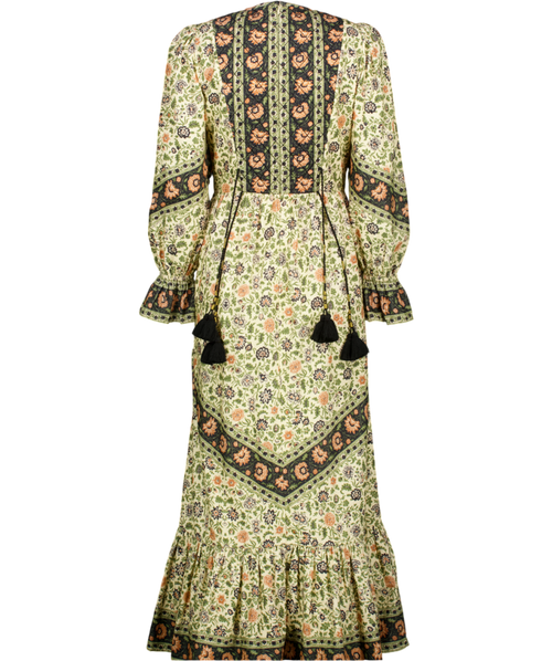 BEULAH LONDON Cream Floral Quilted Marcia Dress UK 8