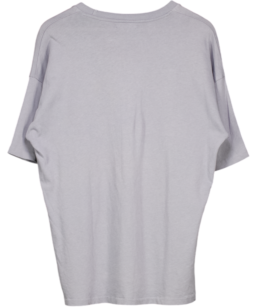 ZARA Grey Crunch Donut T Shirt UK L