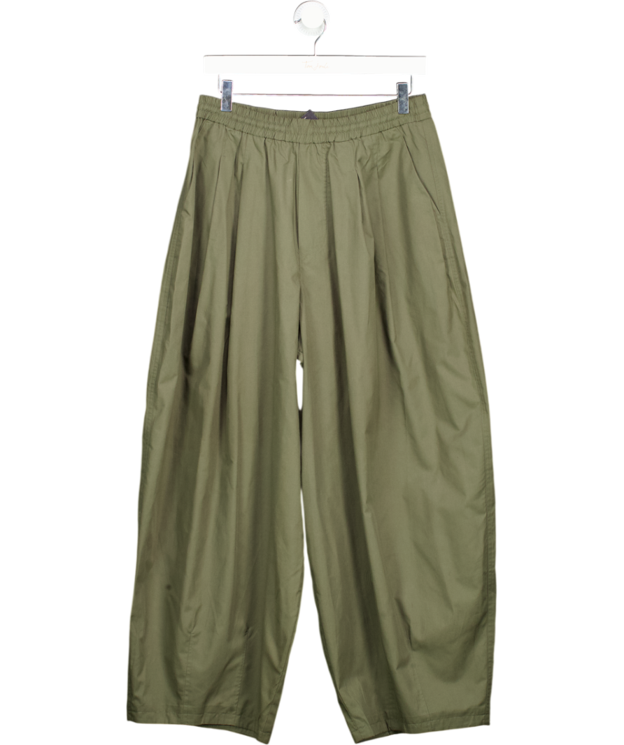 Collusion Green Balloon Leg Trouser In Khaki UK S