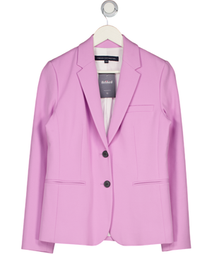 FRENCH CONNECTION Lilac Purple Single Breasted Crepe Bazer UK 10