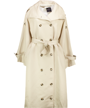 LIS BONNE Cream The Lyocell Trenchcoat UK S