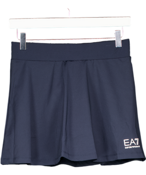 Emporio Armani Blue Tennis Pro Mini Skirt In Ventus7 Technical Fabric UK S