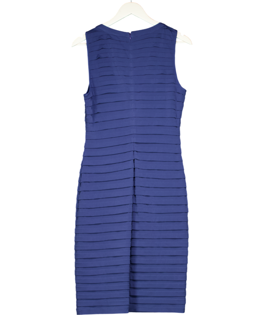 Adrianna Papell Blue M548 - Pleated Cocktail Dress UK 12