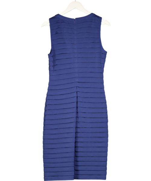 Adrianna Papell Blue M548 - Pleated Cocktail Dress UK 12