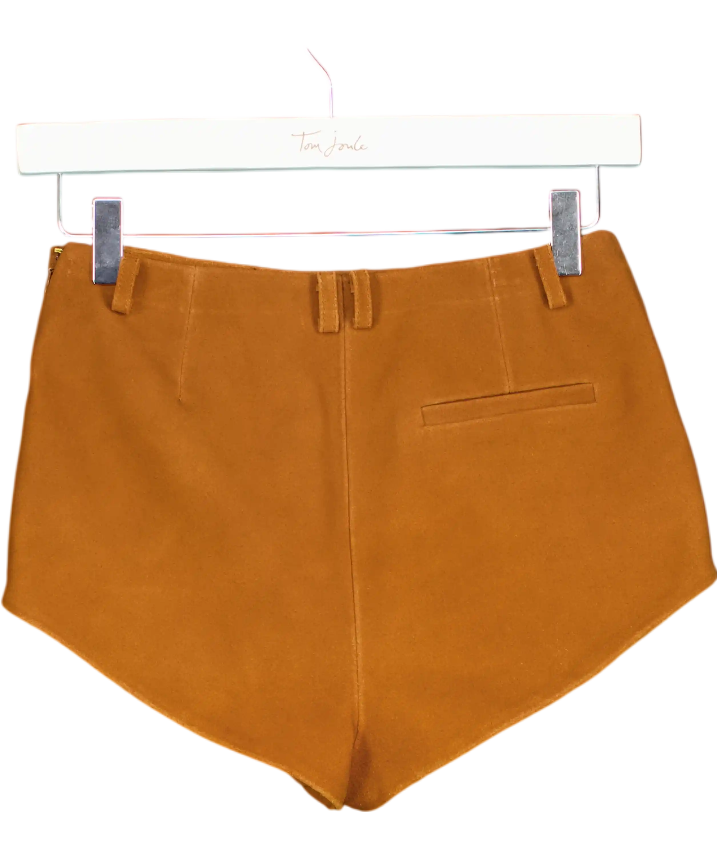 Self-Portrait Brown Smart Shorts UK 4