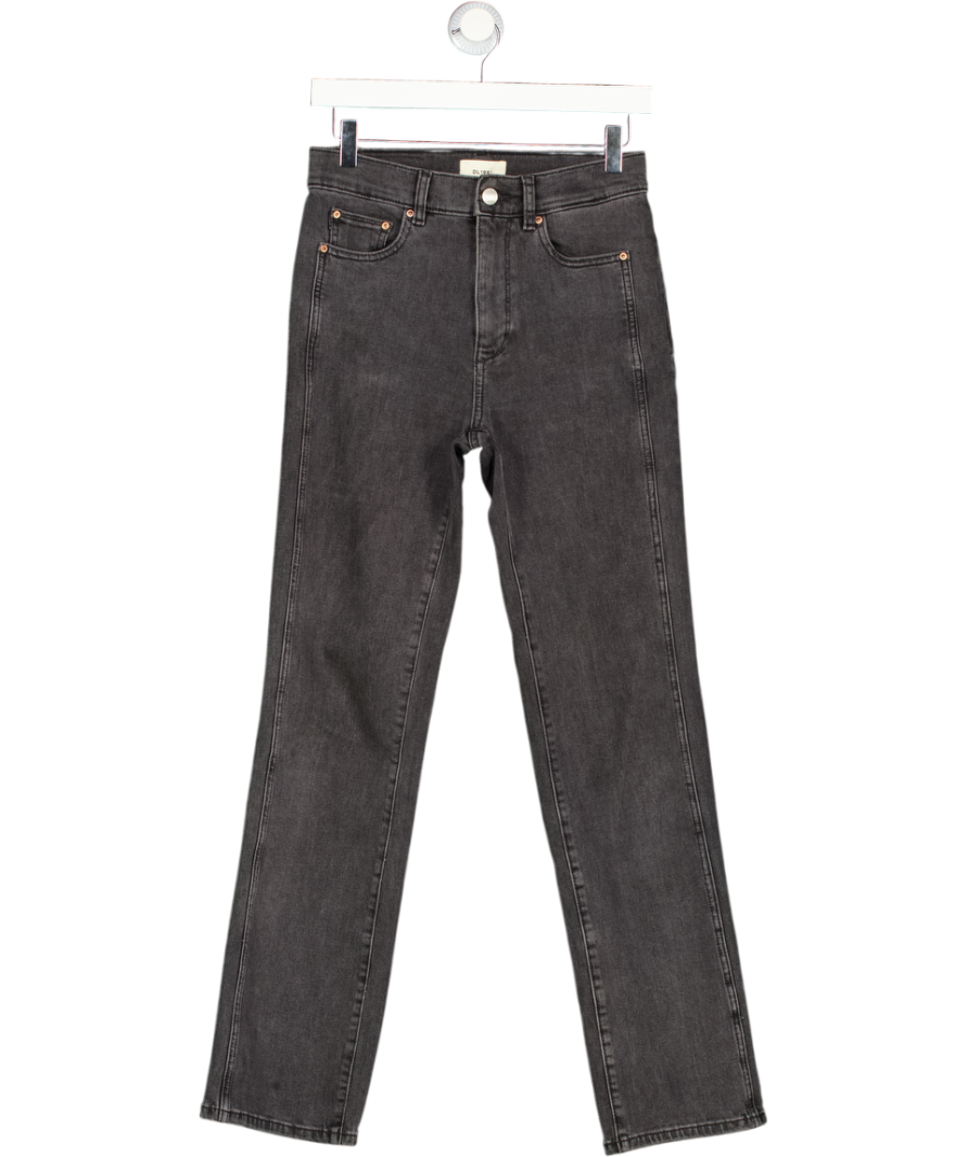 DL1961 Washed Black Patti Straight High Rise Vintage 31” Inseam Jeans W25