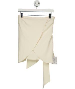 ASOS Cream Tailored Bandeau Top With Scarf Detail UK 6