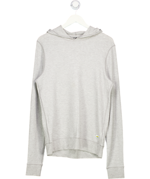 Vuori Grey Lightweight Waffle Hoodie UK S